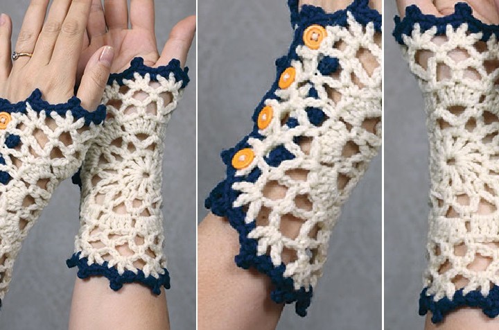 Thread Wrislets Crochet Doily Wristlets