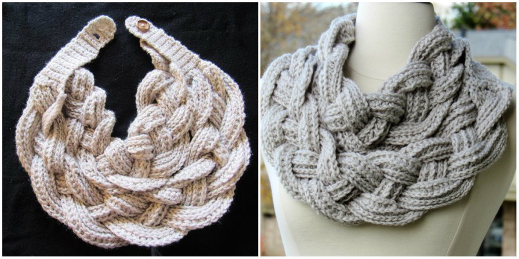 Double Layered Braided Cowl