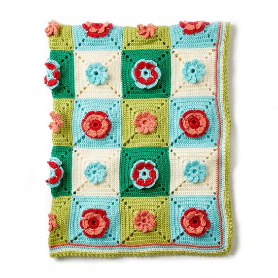 Floral Afghan Blanket 2