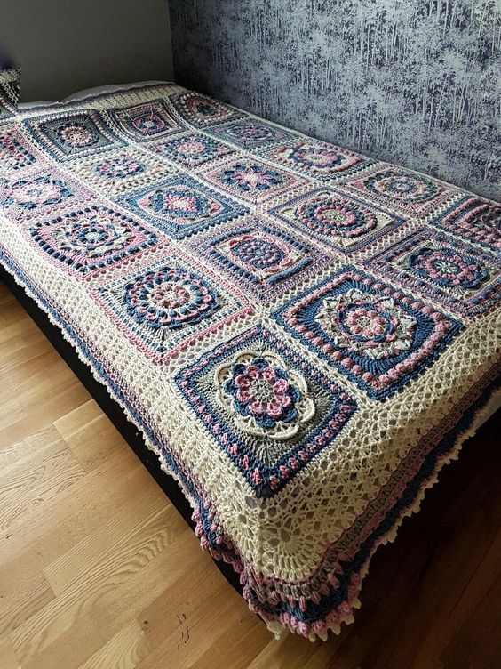 Floral Afghan Blanket