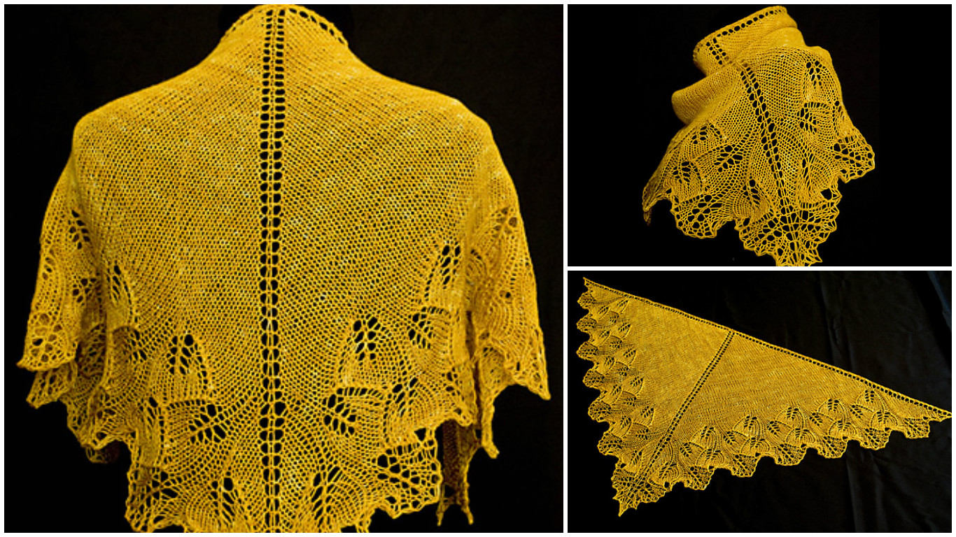 Ginkgo Shoulderette Shawl