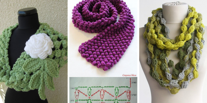 How To Crochet Popcorn Stitch Scarf How To Crochet Popcorn Stitch Scarf