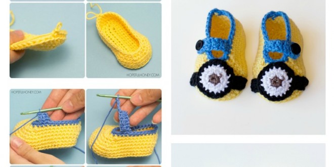 Minion Crochet Booties with Free Pattern