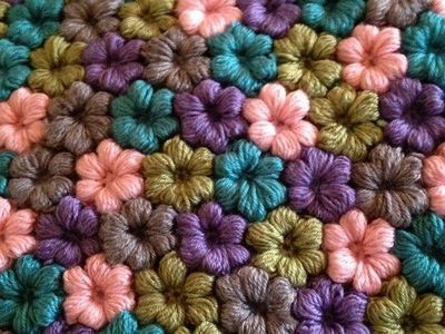 Puff Flower crochet 1
