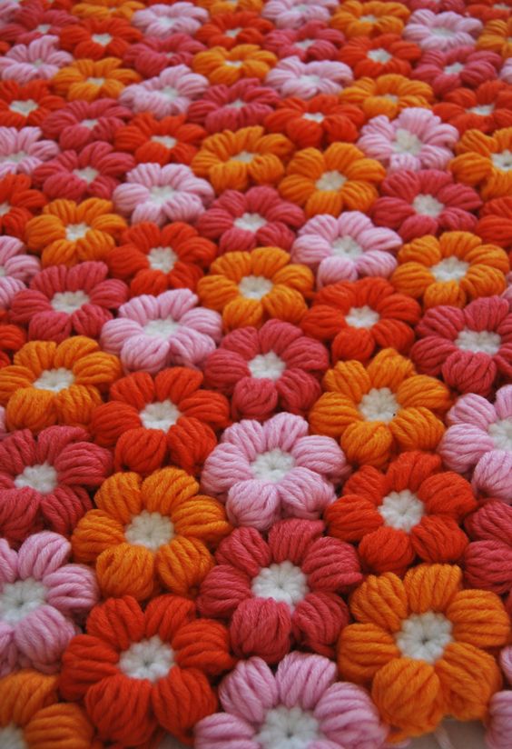 Puff Flower crochet 6