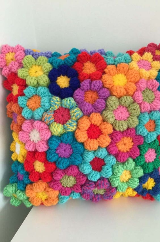 Puff Flower crochet 7