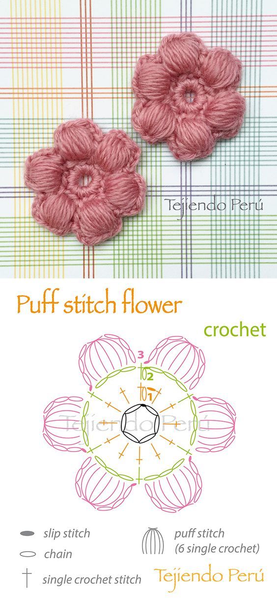 Puff Flower crochet