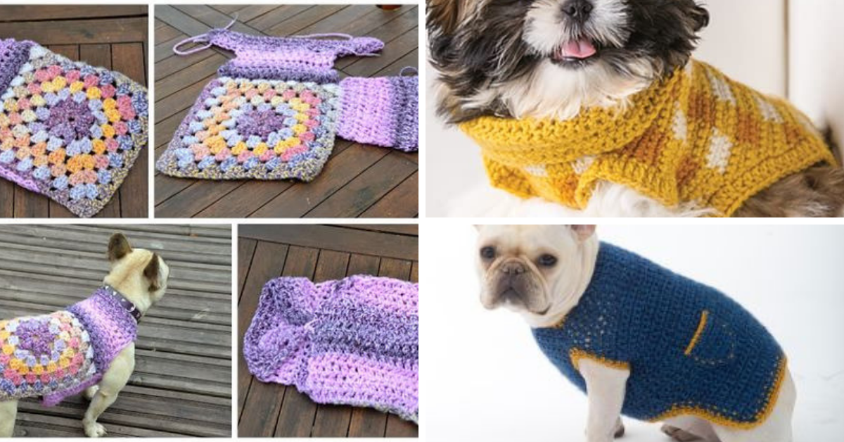 Simple Dog Sweater crochet