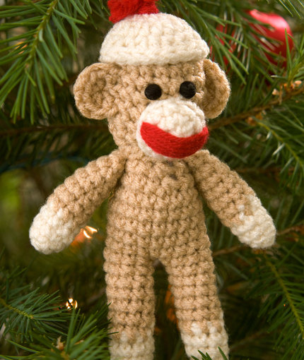 Sock-Monkey-Ornament