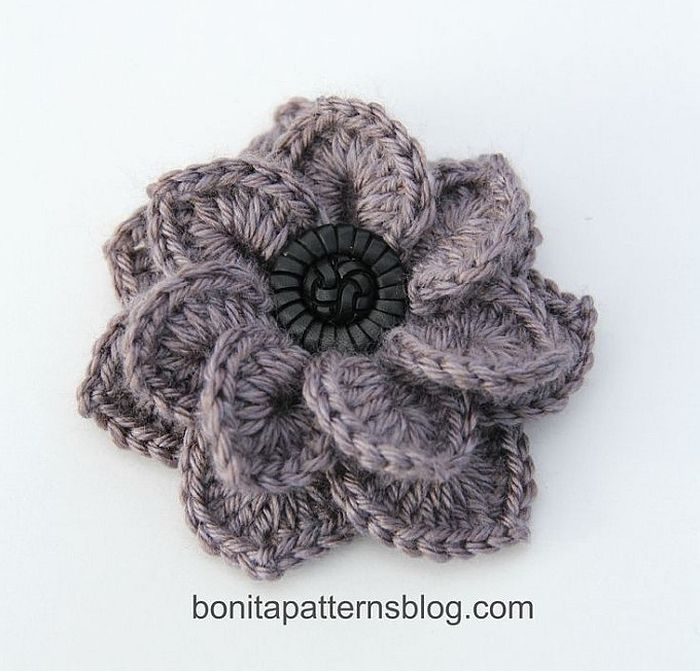 Textured-Flower-with-Button-Center