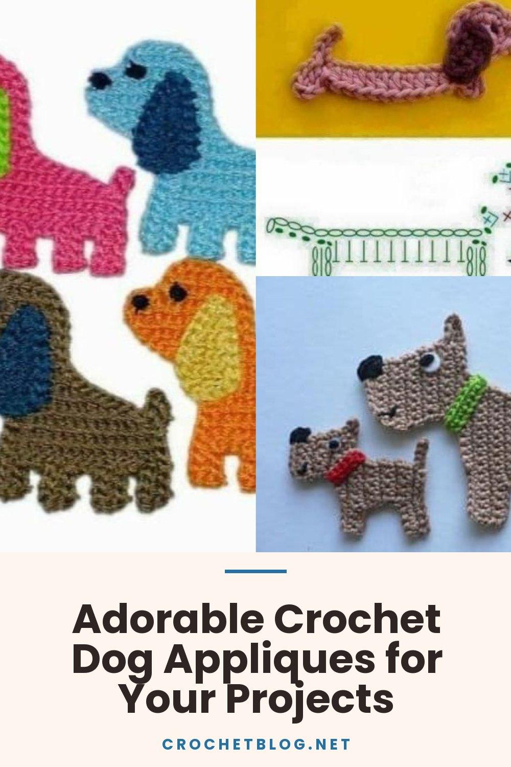 Adorable Crochet Dog Appliques for Your Projects