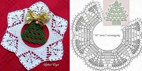 adorable mini crochet christmas wreaths 7