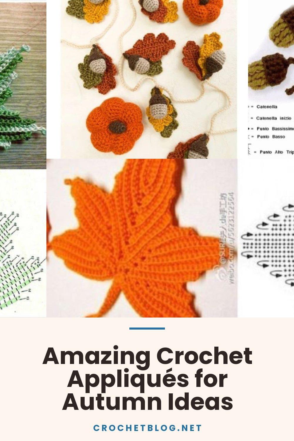 Amazing Crochet Appliqués for Autumn Ideas