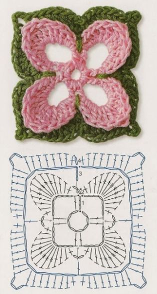 amazing crochet floral squares 1