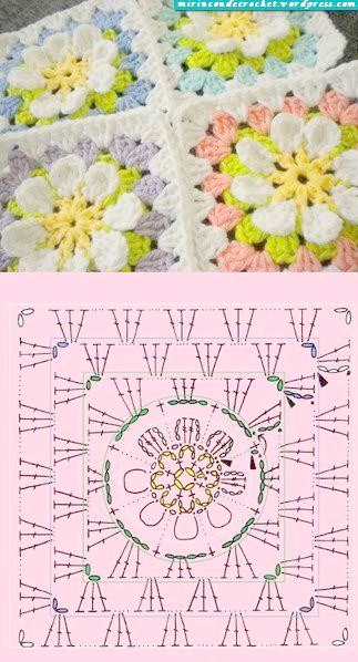 amazing crochet floral squares 3