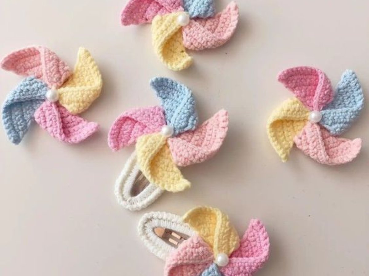 amazing crochet hair clip 15