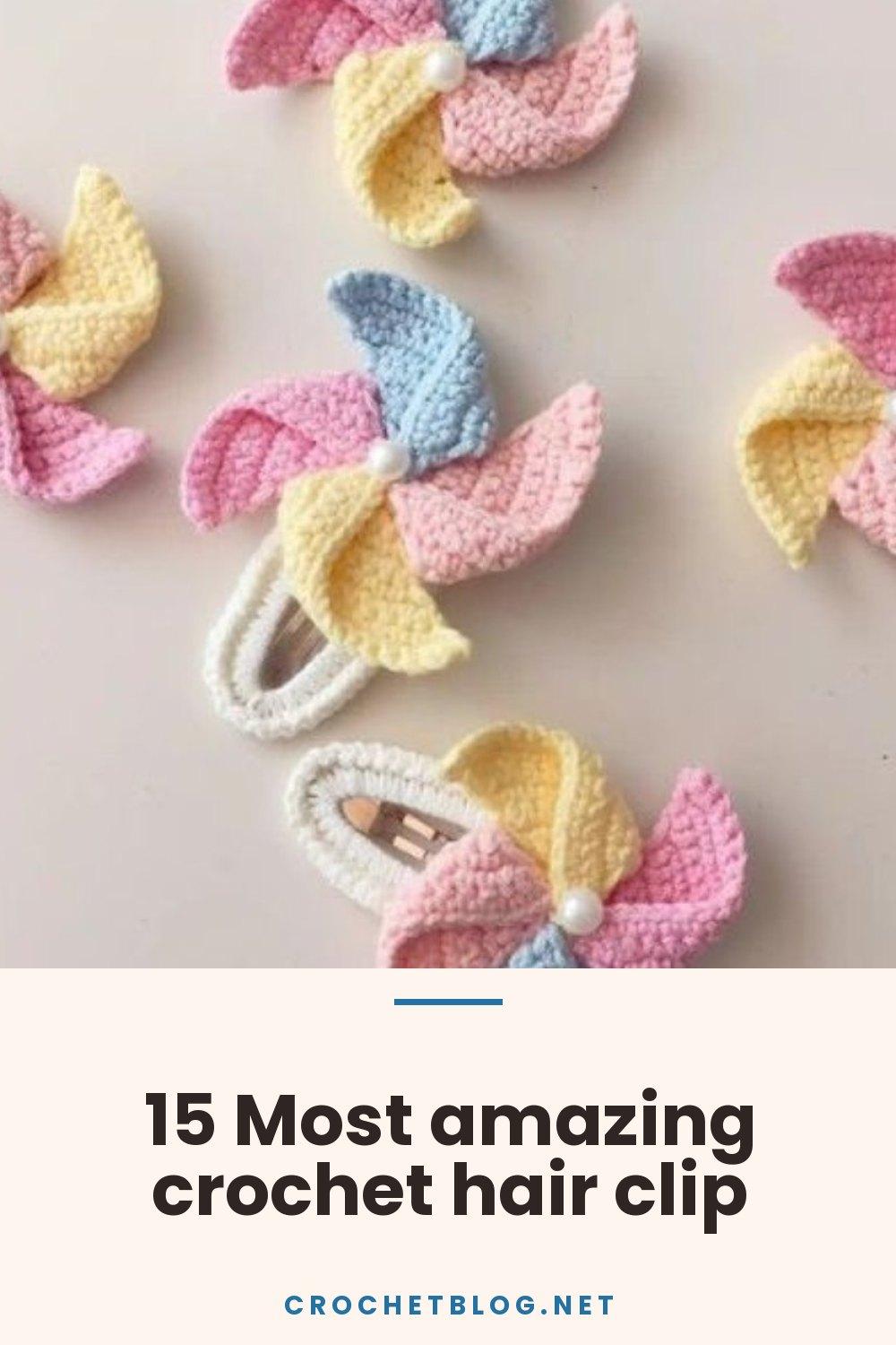 15 Most amazing crochet hair clip