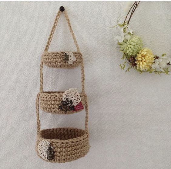 amazing crochet hanging baskets 4
