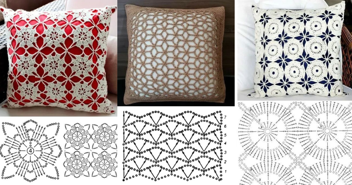 amazing ideas for crochet pillows