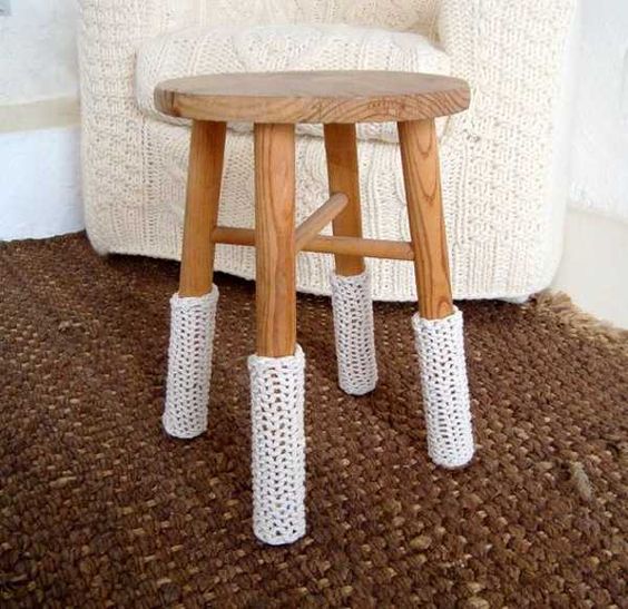amazing ideas for crocheting chair socks 3