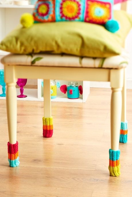 amazing ideas for crocheting chair socks 4