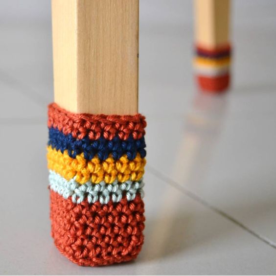 amazing ideas for crocheting chair socks 9