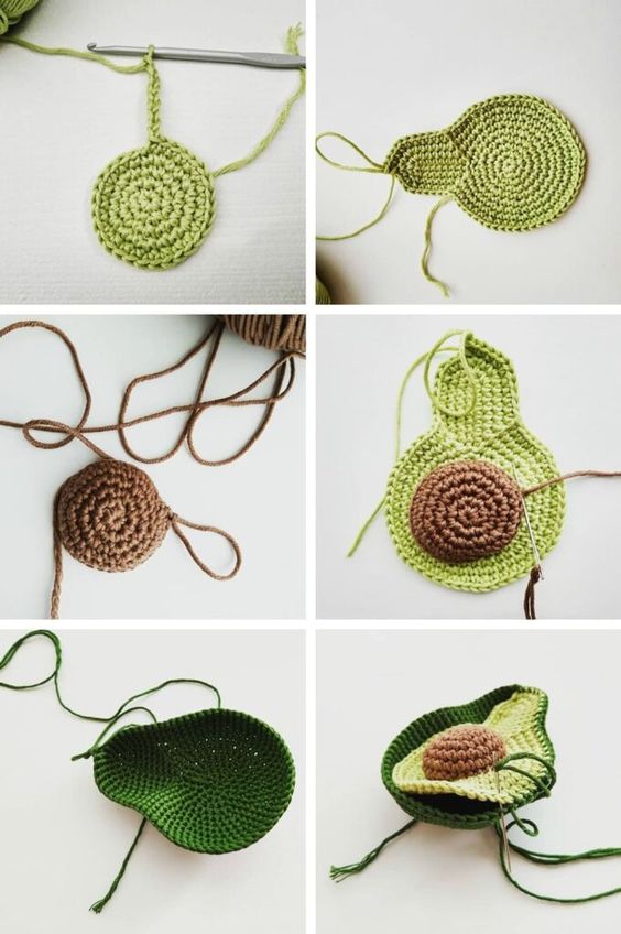 amigurumi avocado free crochet pattern 1