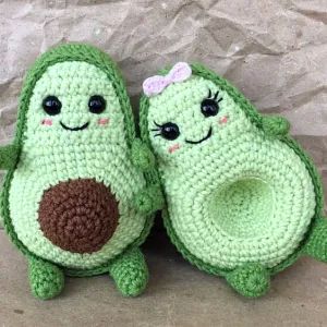 amigurumi avocado free crochet pattern 2