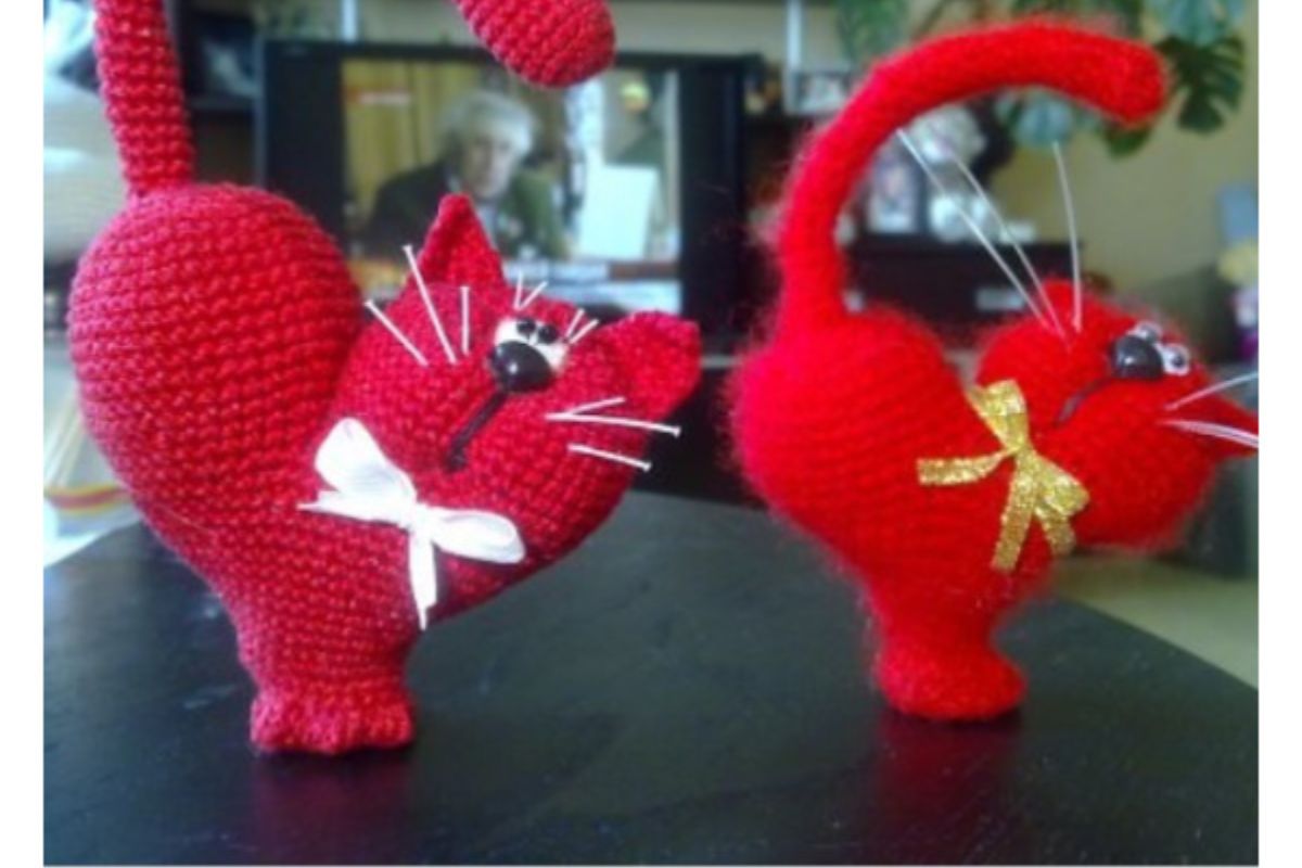 amigurumi valentine heart cat 1