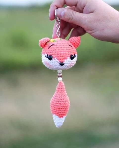 animal crochet keychain pattern ideas 11