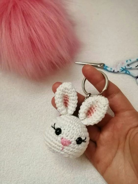 animal crochet keychain pattern ideas 3
