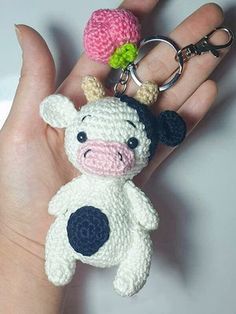 animal crochet keychain pattern ideas 6