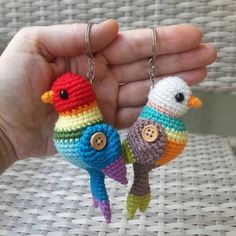 animal crochet keychain pattern ideas 7