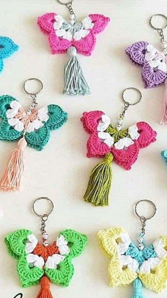 animal crochet keychain pattern ideas 9