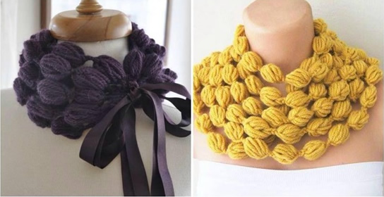 arm knitting scarf