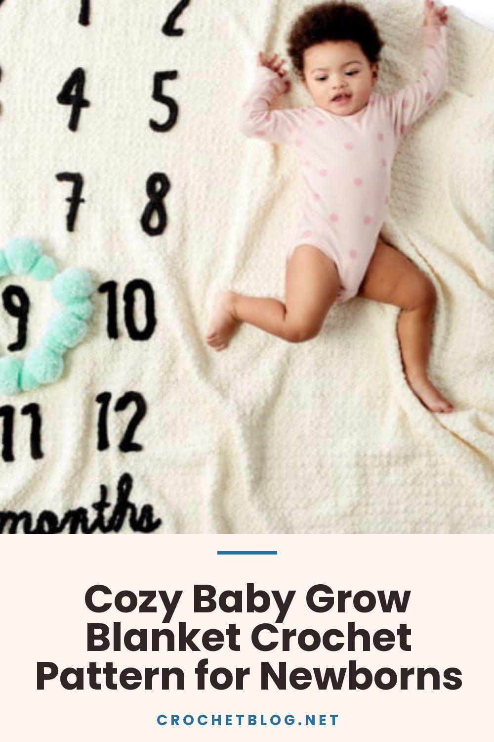 Cozy Baby Grow Blanket Crochet Pattern for Newborns