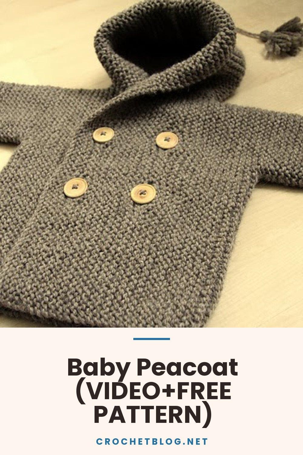 Baby Peacoat (VIDEO+FREE PATTERN)
