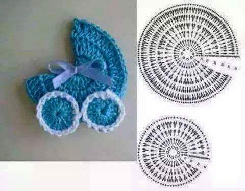 baby shower crochet applique 1