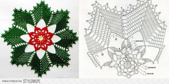 beautiful crochet christmas towels with graphics 4