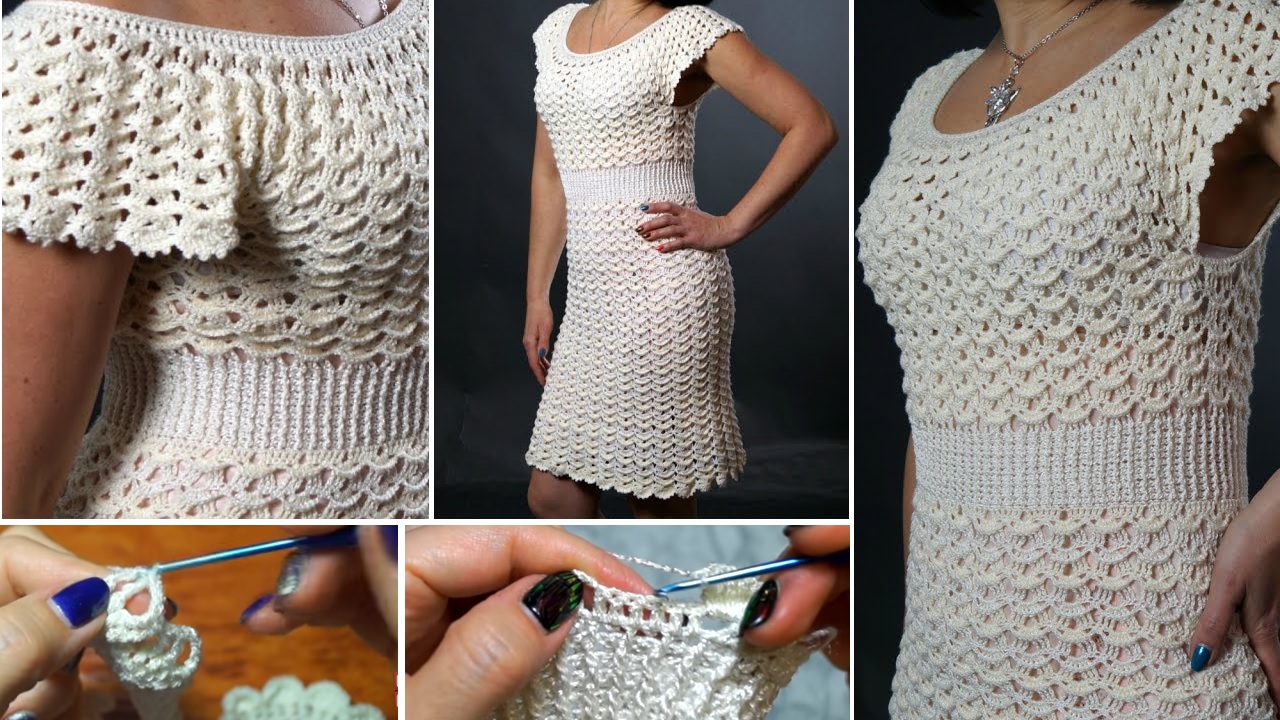 beautiful crochet dress