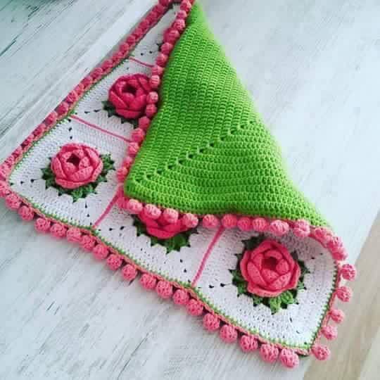 beautiful crochet flower step by step 16