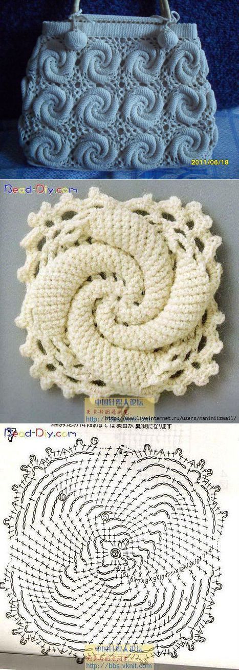 beautiful crochet spiral square 3