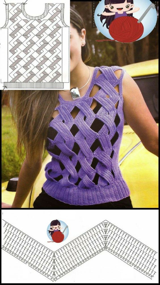 beautiful crochet strap blouses 2