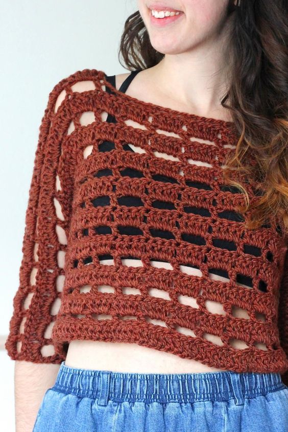 beautiful crochet strap blouses 5