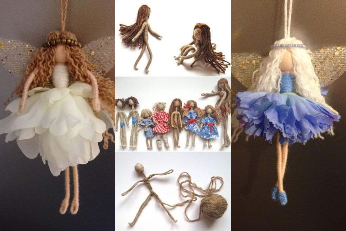 beautiful dolls made with wire and yarn 2
