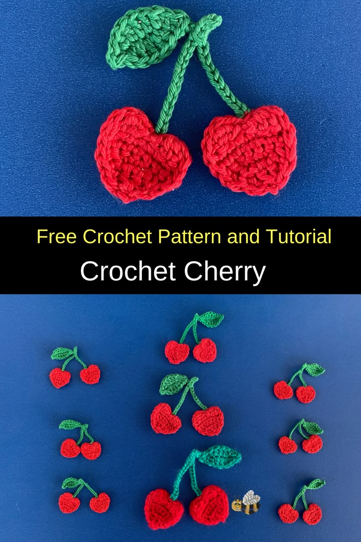 beautiful ideas for crochet cherries 2