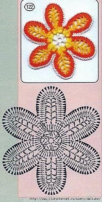 best crochet flowers with graphics 10