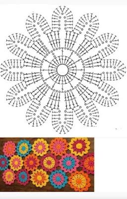 best crochet flowers with graphics 11