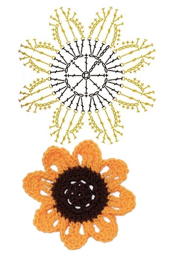 best crochet flowers with graphics 12