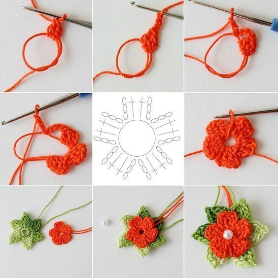 best crochet flowers with graphics 2
